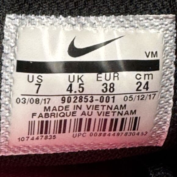 Nike Air Max Tavas Shoes Womens Size 7 Floral Jacquard 902853-001 Running Sneake - Picture 9 of 9